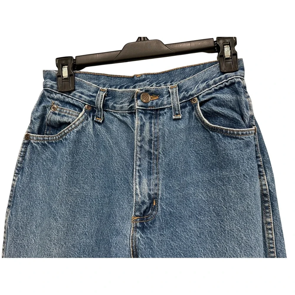 Vintage Faded Glory High Waisted Mom Jeans Medium Wash Tapered‎ Leg Size 10